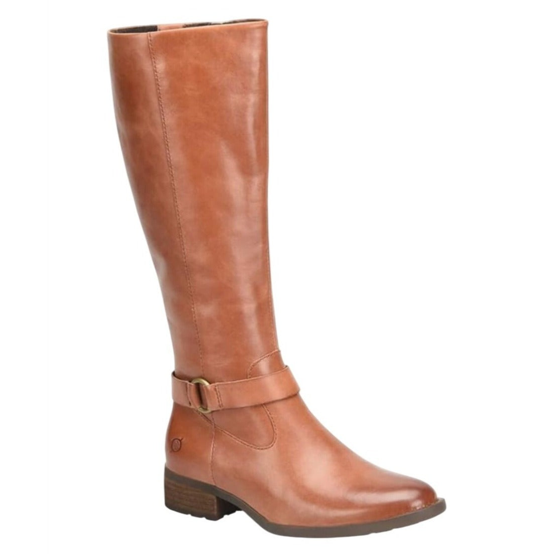 BORN / Saddler / Brown / Handcrafted / Leather / Knee-High / Riding / Boots With Side Zipper & Low / Heel / Size 8.5 SHOES BY FLOR