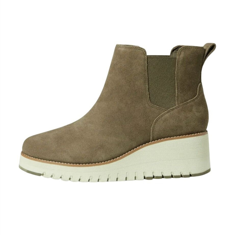 COLE HAAN / ZG City / Waterproof / Suede / Wedge / Ankle Boots / US Size 8 / Olive Green