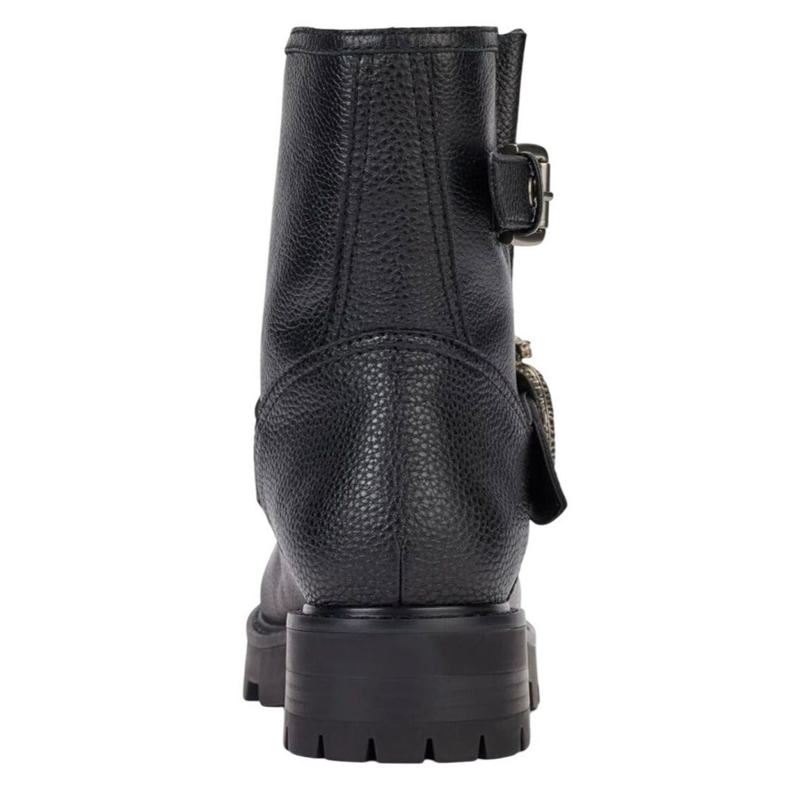 KARL LAGERFELD / Marceau / Black / Lug-Sole / Combat Boot / With Crystal Detail / Size 9M