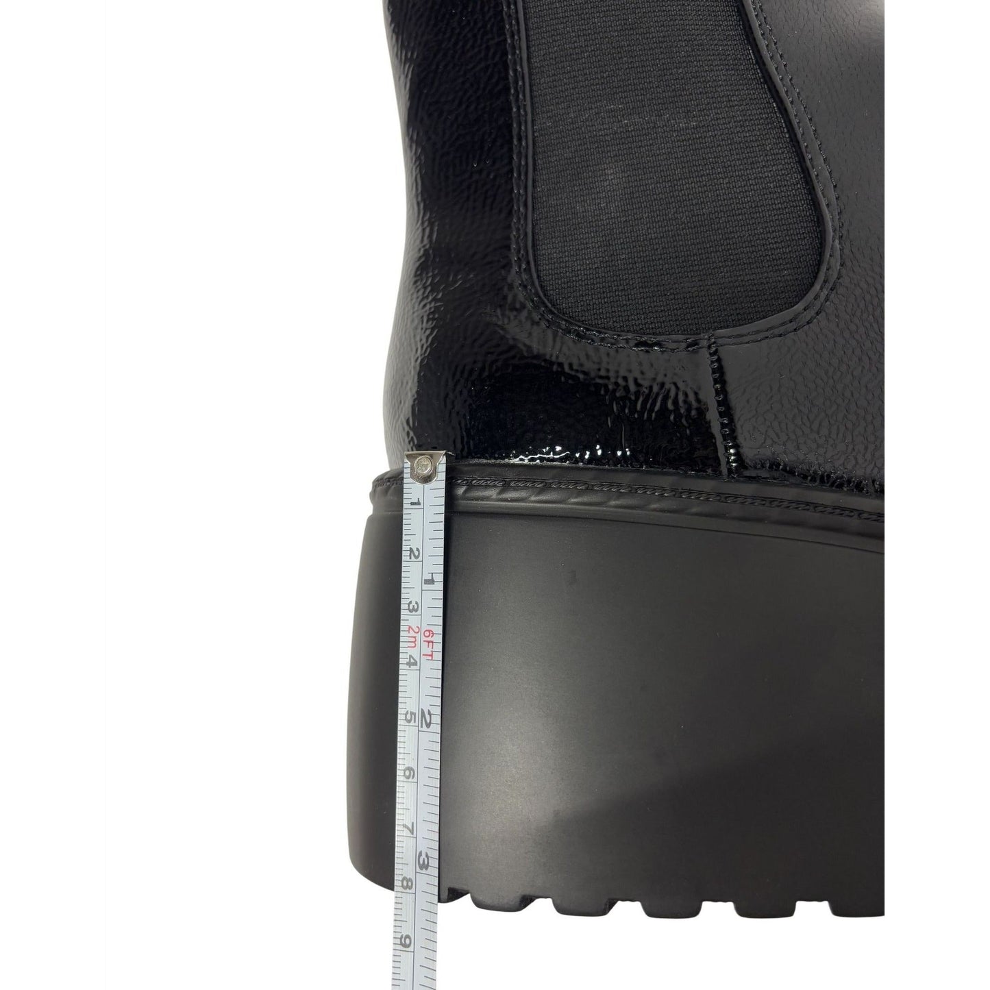 NINE WEST / Henrita-3 / Black Patent / Faux Leather / Platform/ Booties / Size 10M SHOES BY FLOR