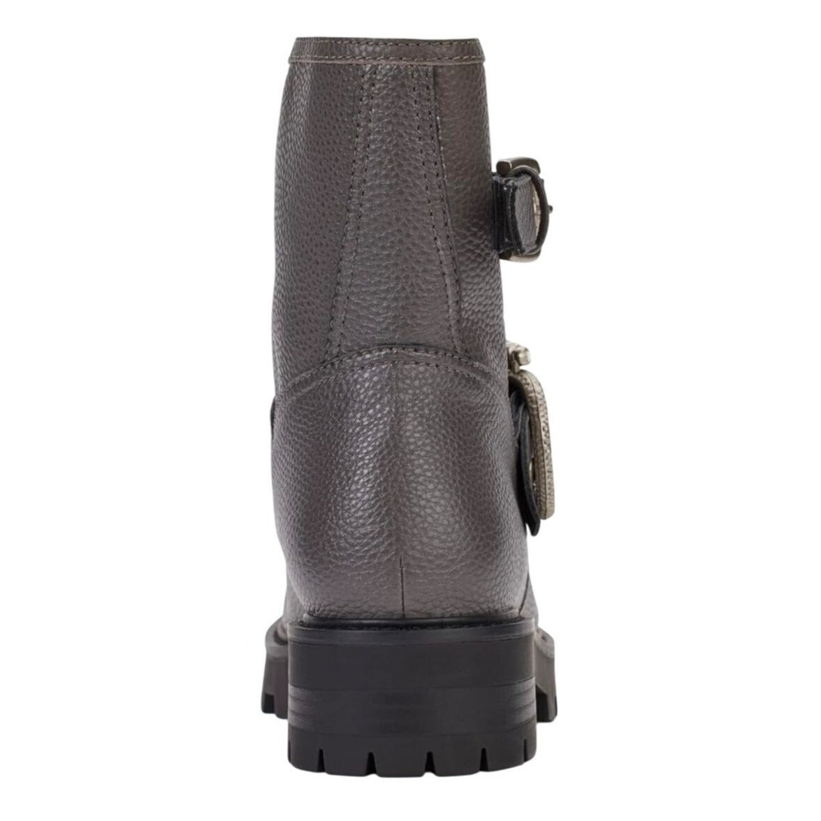 KARL LAGERFELD / Marceau / Grey / Leather Lug-Sole / Combat Boot / With Crystal Detail