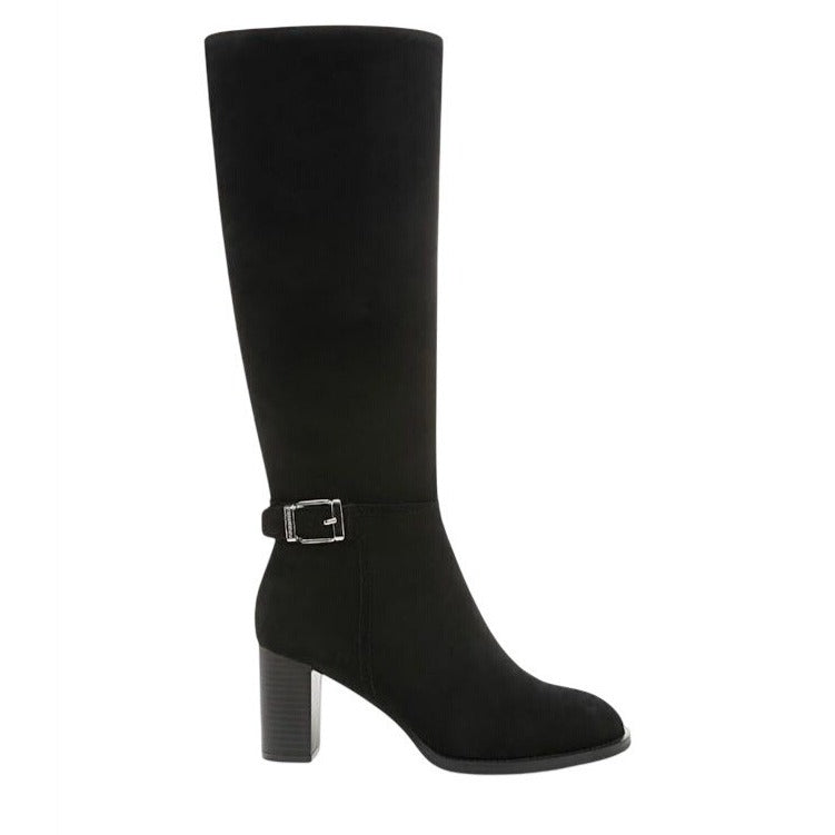 GIANI BERNINI / Lennoxxl /Black / Suede / Mid-Calf Boots / Size 8.5M / Block Heel & Side Zipper Closure SHOES BY FLOR