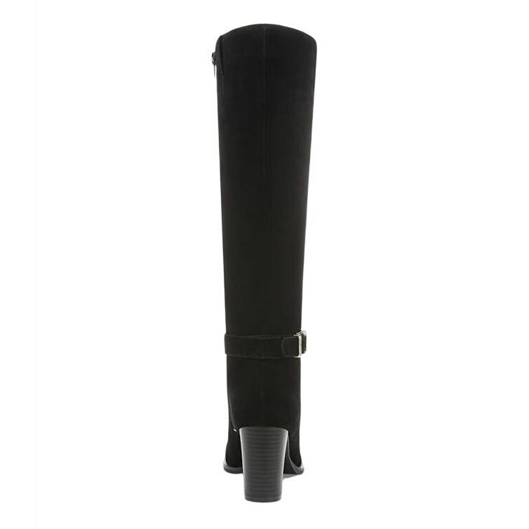GIANI BERNINI / Lennoxxl /Black / Suede / Mid-Calf Boots / Size 8.5M / Block Heel & Side Zipper Closure SHOES BY FLOR