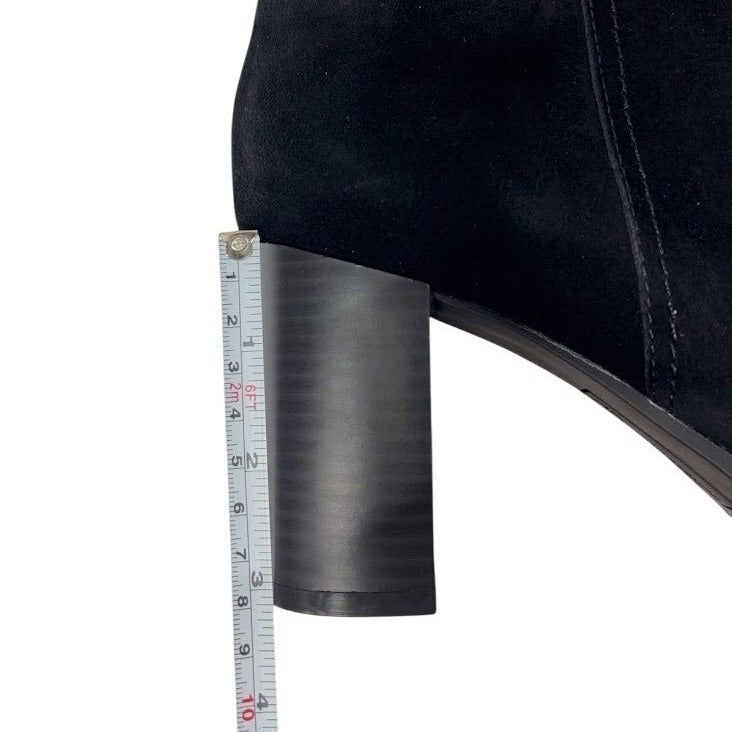 GIANI BERNINI / Lennoxxl /Black / Suede / Mid-Calf Boots / Size 8.5M / Block Heel & Side Zipper Closure SHOES BY FLOR