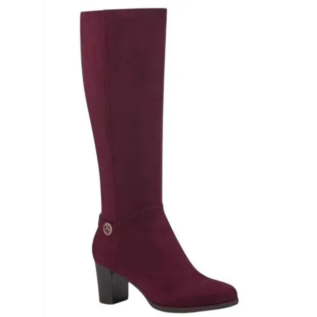 GIANI BERNINI/ Tall / Block Heel / Burgundy / Wine / Italian Boots SHOES BY FLOR