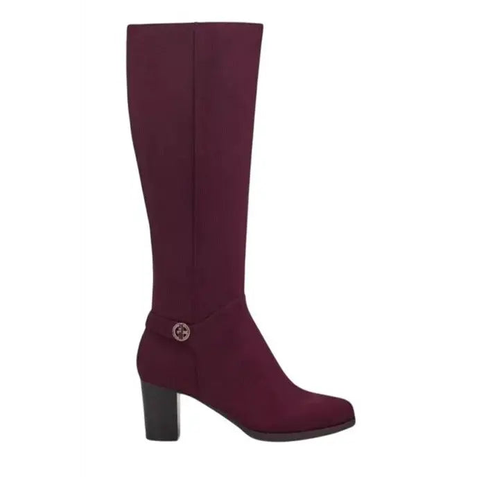 GIANI BERNINI/ Tall / Block Heel / Burgundy / Wine / Italian Boots SHOES BY FLOR