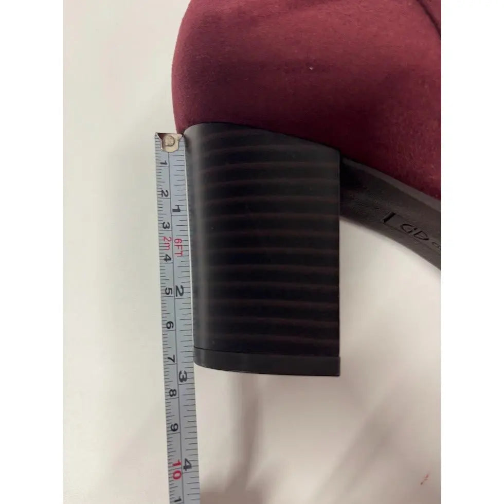 GIANI BERNINI/ Tall / Block Heel / Burgundy / Wine / Italian Boots SHOES BY FLOR