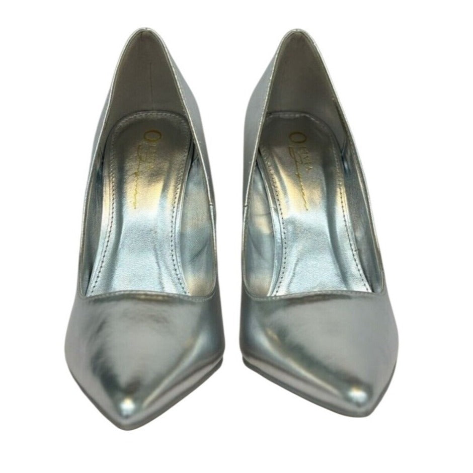 OLIVIA FERGUSON / Kiara / Metallic Silver / Pointed / Toe High Heel / Stilettos For Women SHOES BY FLOR