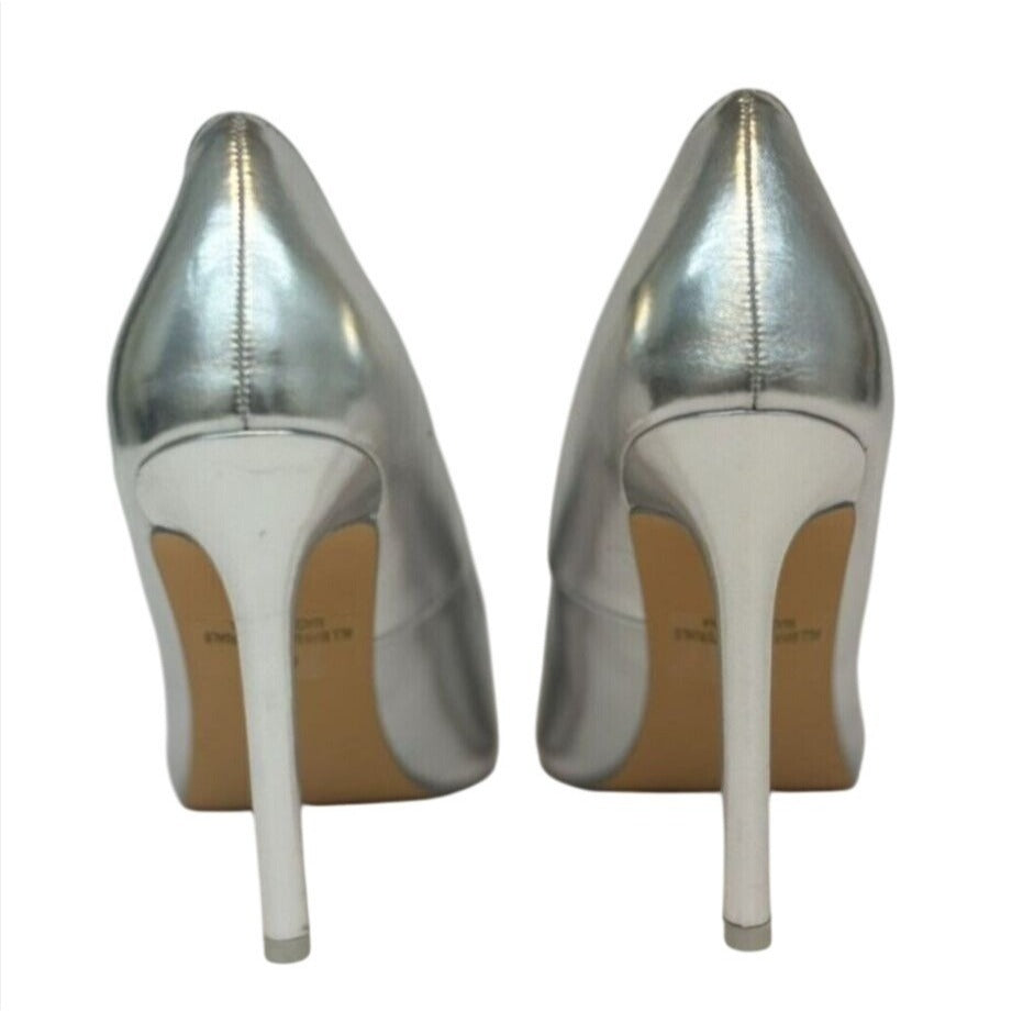OLIVIA FERGUSON / Kiara / Metallic Silver / Pointed / Toe High Heel / Stilettos For Women SHOES BY FLOR