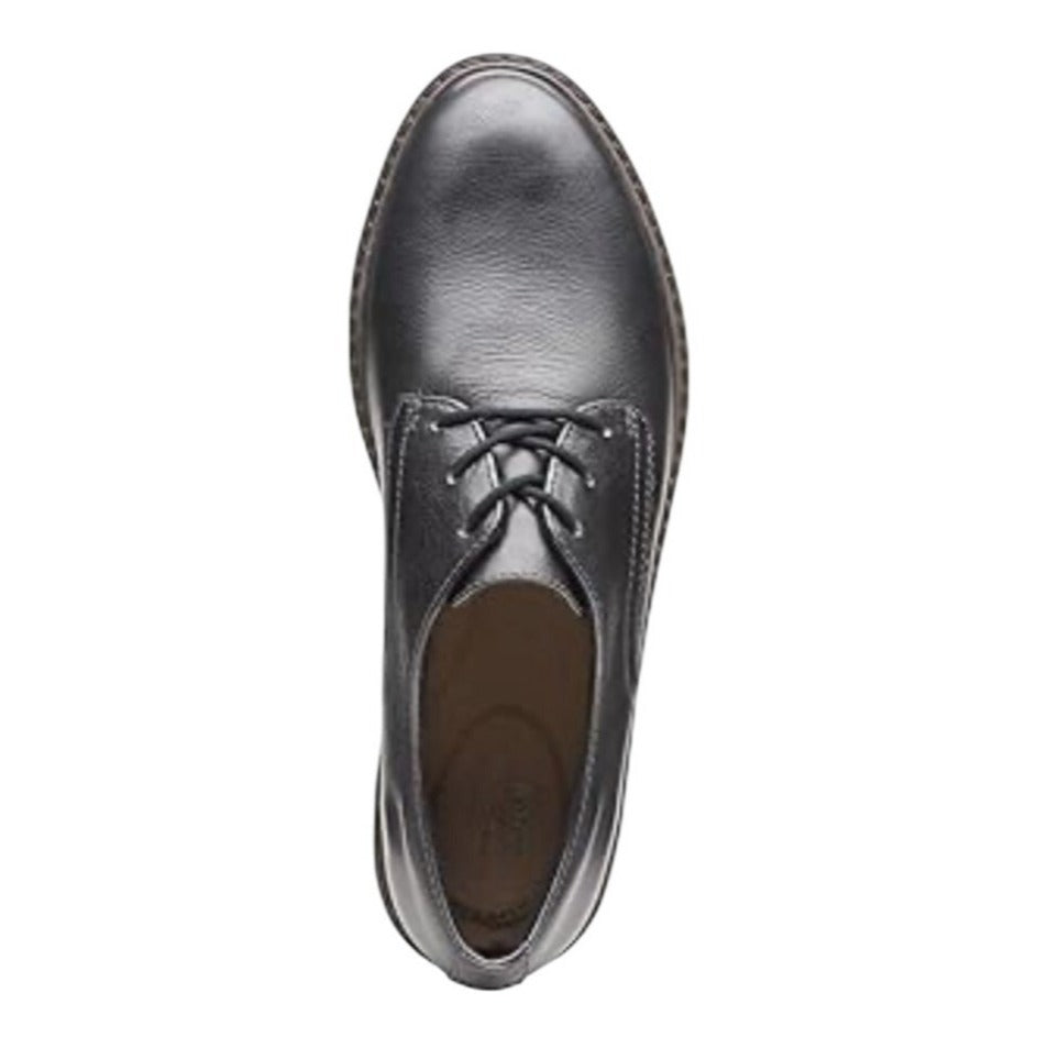 CLARKS / Airabell / Womens / Tye Oxford / Gunmetal / Leather / Size 12 / Platform Shoes