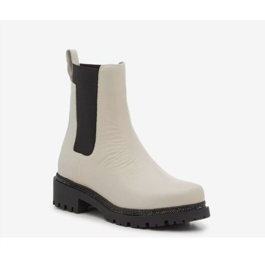 DKNY / Rick / Vanilla Bone & Black / Ankle Boots / Memory foam / Size US Size 11