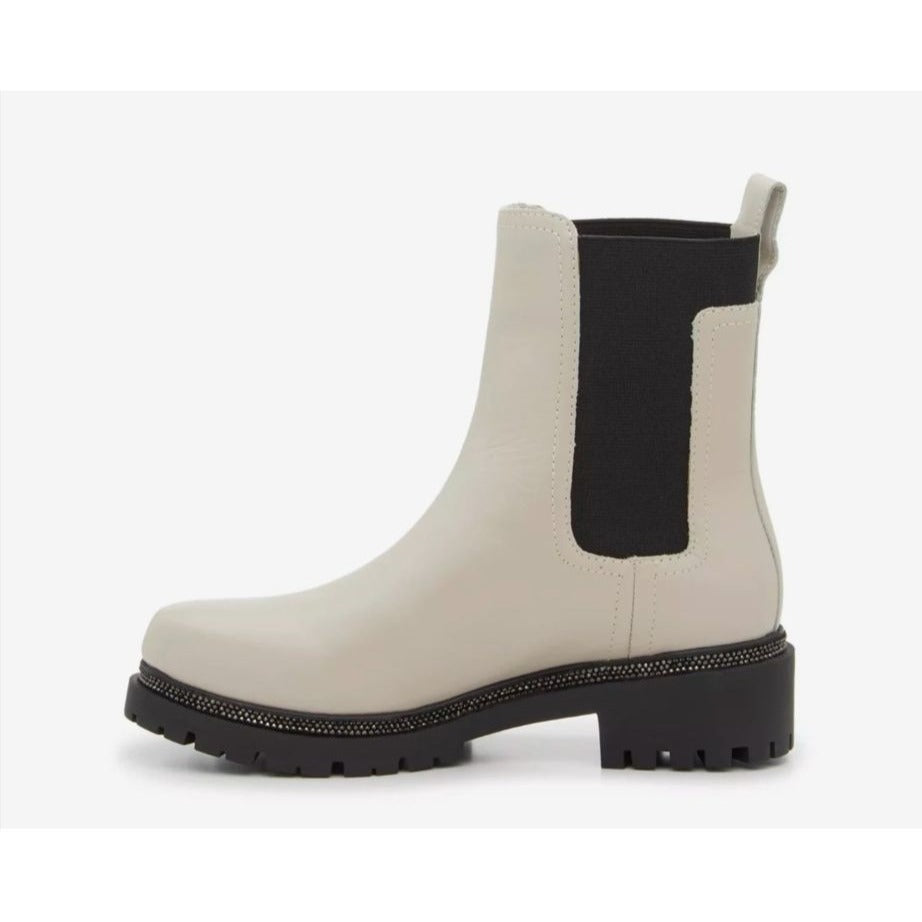 DKNY / Rick / Vanilla Bone & Black / Ankle Boots / Memory foam / Size US Size 11