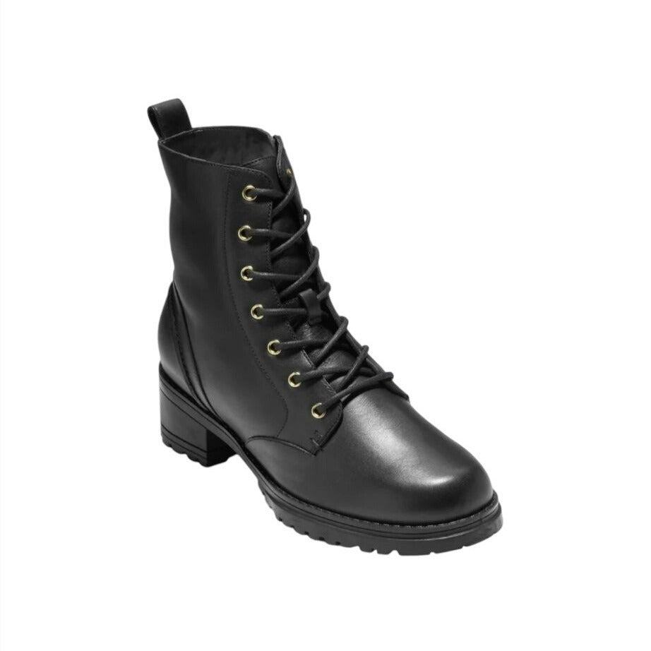COLE HAAN / Camea WP / Grand Pro Rally / Waterproof / Combat Boot US / Black Lace-Up / Size 8