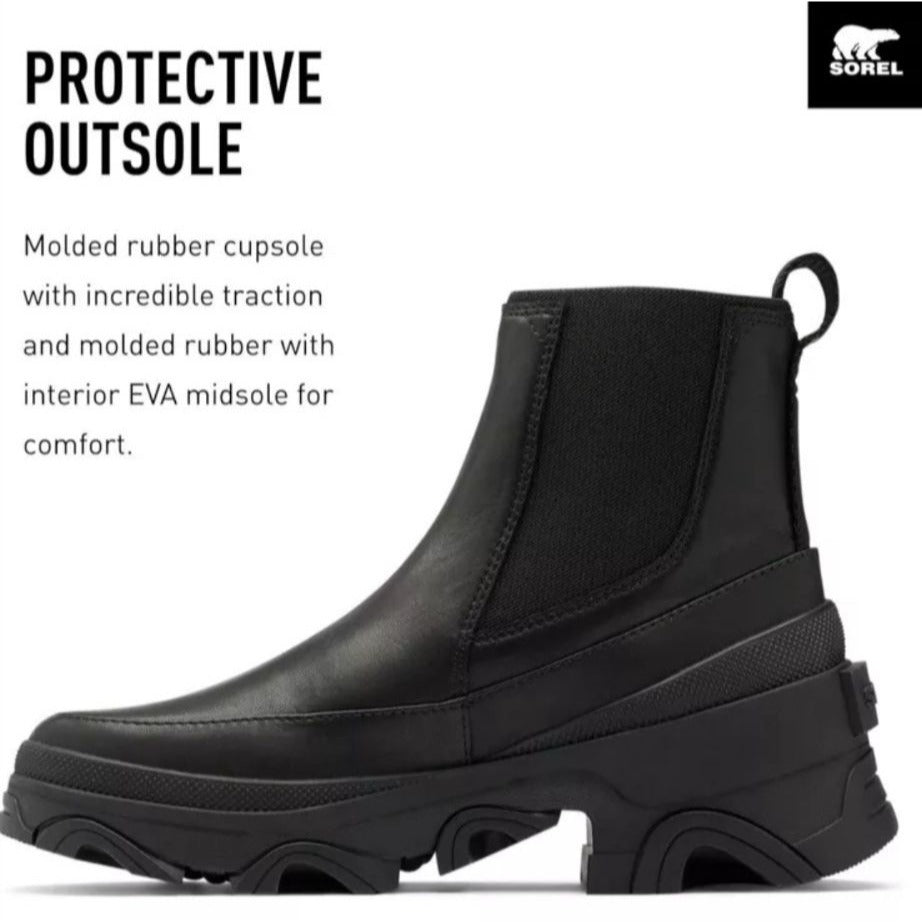 SOREL / Brex-Chelsea / Rainy Day / Boots / Waterproof / Black / Size 9 SHOES BY FLOR