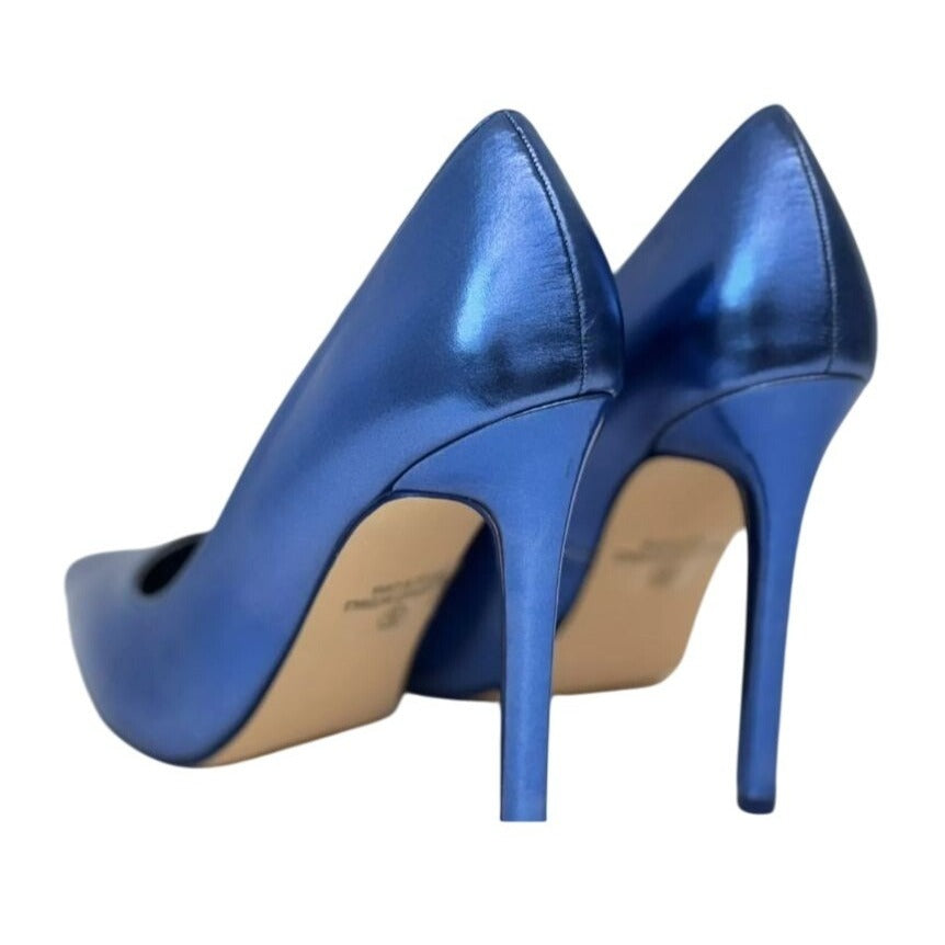OLIVIA FERGUSON / Royal / Metallic Blue / Pointed-Toe/ Stiletto / Heels Womens / High / Pumps / Elegant Design / Synthetic / Size 8 SHOES BY FLOR