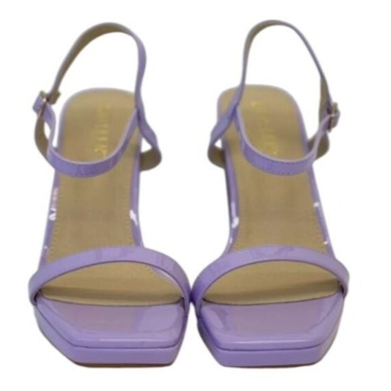 KAYLEEN / Nahlah-7 / Lavender / Lila /Block Heel / Sandals With Adjustable Strap & Open Toe/ Size 8.5 SHOES BY FLOR