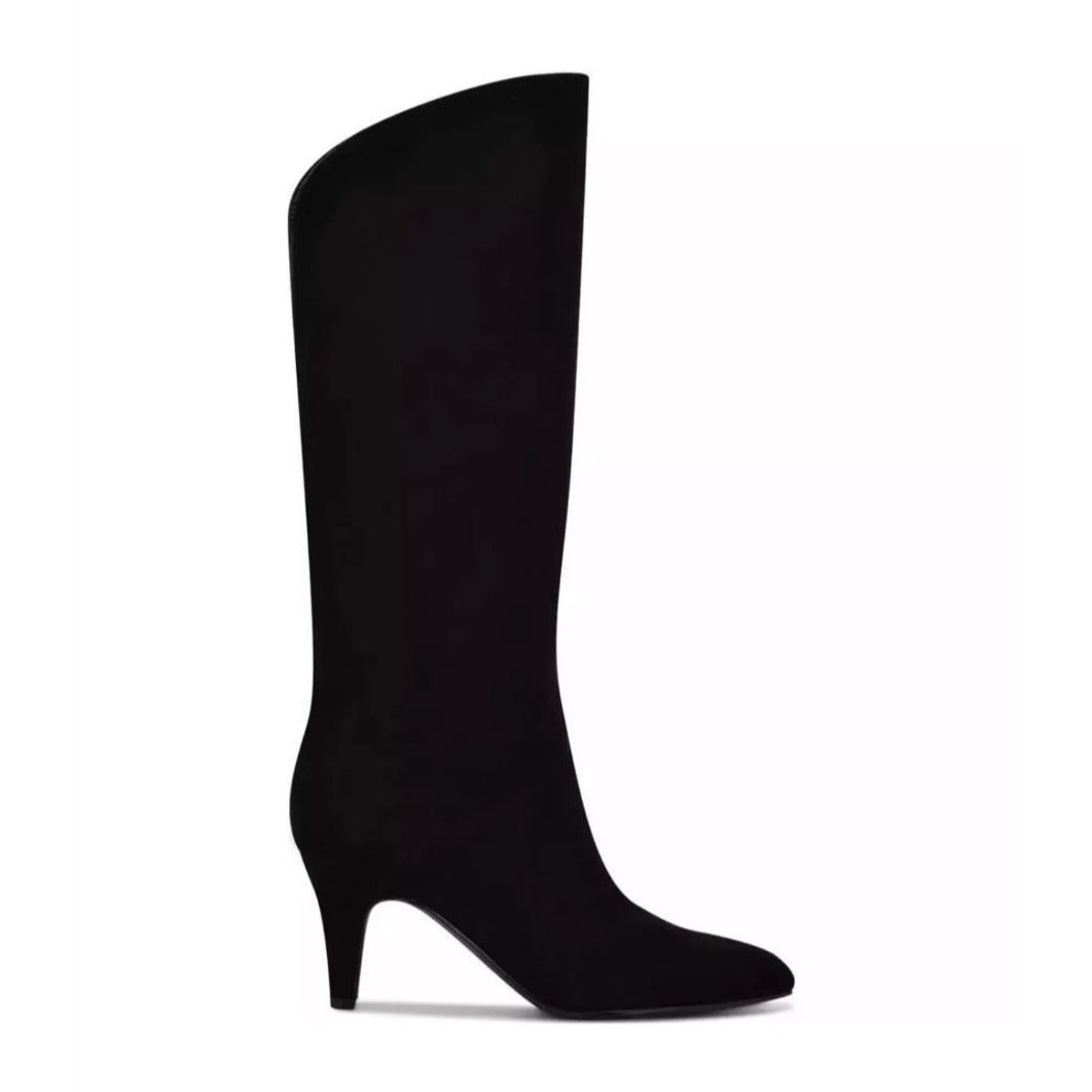 NINE WEST / Buyah-2 / Black / Suede / Below the Knee / Higth Heeled / Boots SHOES BY FLOR