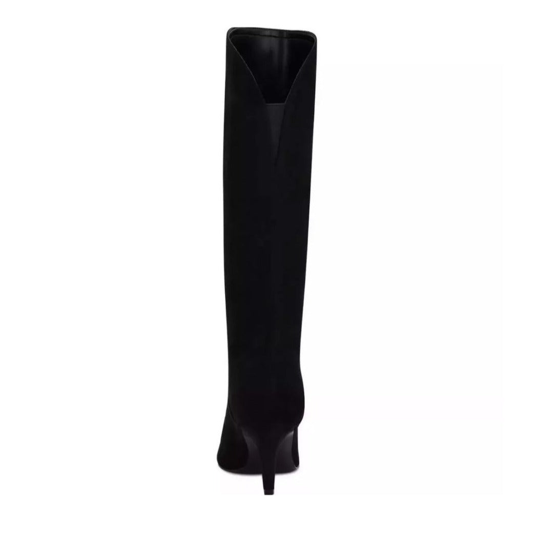NINE WEST / Buyah-2 / Black / Suede / Below the Knee / Higth Heeled / Boots SHOES BY FLOR