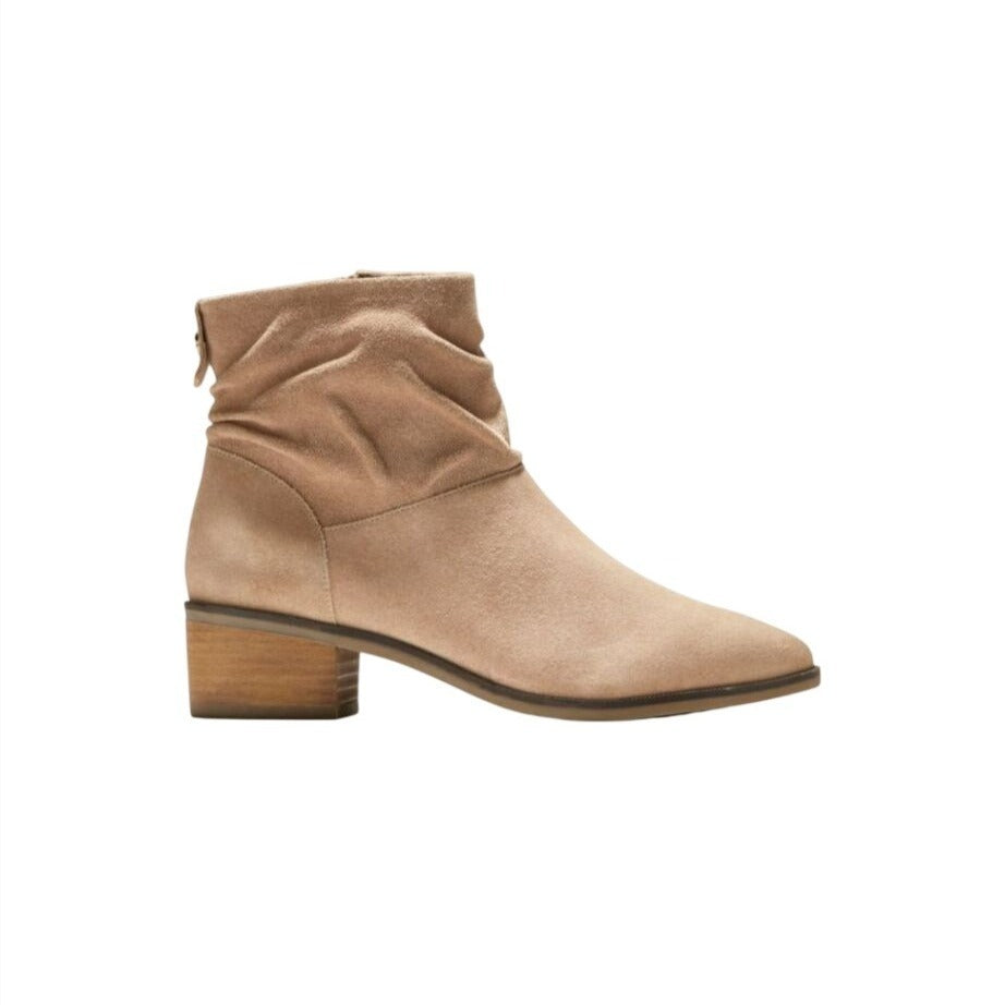 COLE HAAN / Mapl WRE / Water Resistant / Suede / Booties / With Side Zipper & Stacked Heel / US Size 9 SHOES BY FLOR