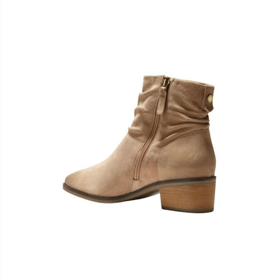 COLE HAAN / Mapl WRE / Water Resistant / Suede / Booties / With Side Zipper & Stacked Heel / US Size 9 SHOES BY FLOR