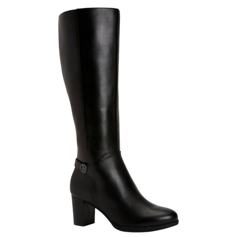 GIANI BERNINI / Adonnysl / Leather / Tall / Knee-High / Boots / Black 9.5M Wide Calf SHOES BY FLOR