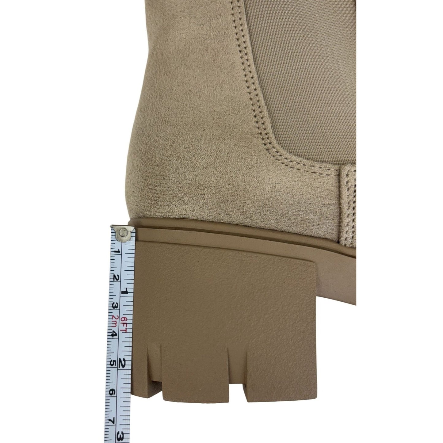 SODA / Pionner / Beig/Sand / Chelsea Boots / With Chunky Lug Sole & Elastic Gore Pull Tabs SHOES BY FLOR