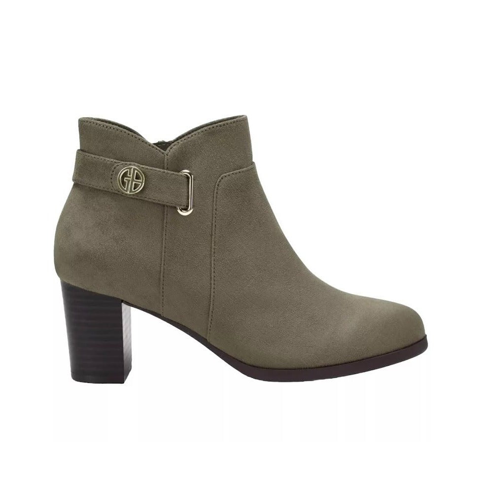 GIANI BERNINI / Artemyssl / Green / Suede /Round Toe / Block Heel / Booties