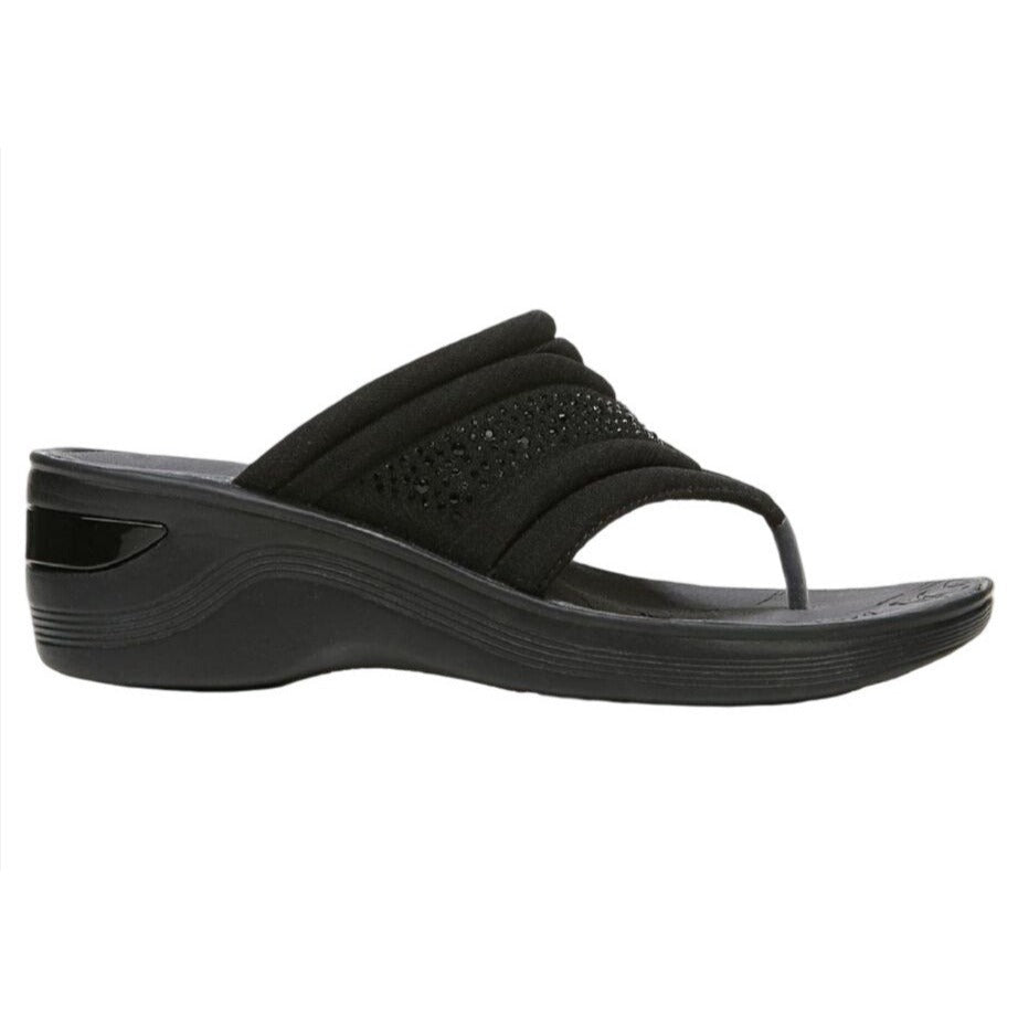 BZEES / Dazzle Me / Cloud Technology / Black / Platform Sandals / With Comfort Technology / Size 10 (27cm) SHOES BY FLOR