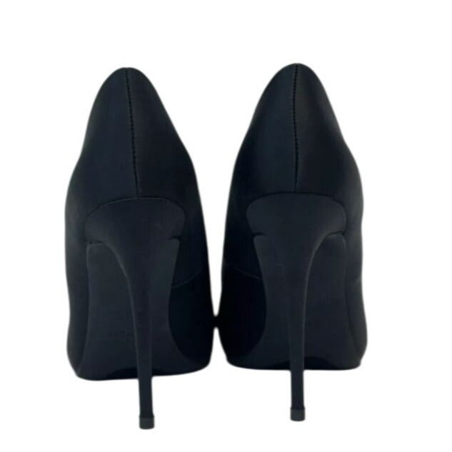 LILIANA / Kimye-88 / Black Satin / Stiletto / High Heel/ Pointed Toe / Pumps / For Women / Elegant Design / Size 9 SHOES BY FLOR
