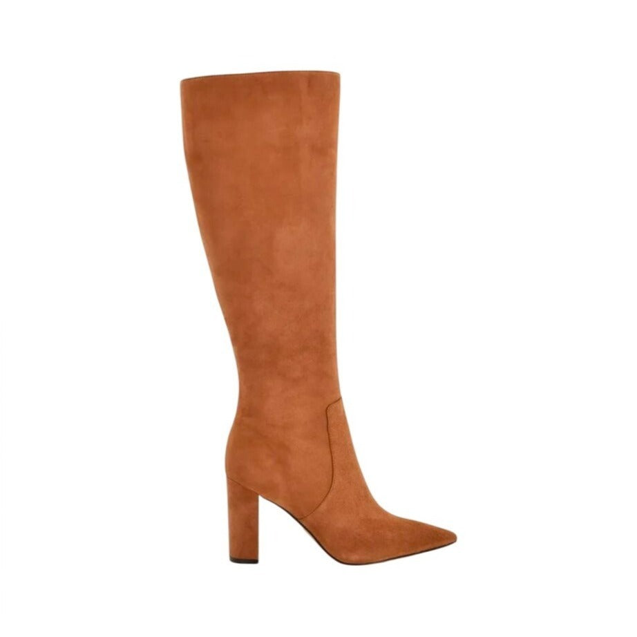 NINE WEST / Danee / Pointed Toe / Block Heel Zip-Up / Leather / Dress Boots / Size 7.5 SHOES BY FLOR
