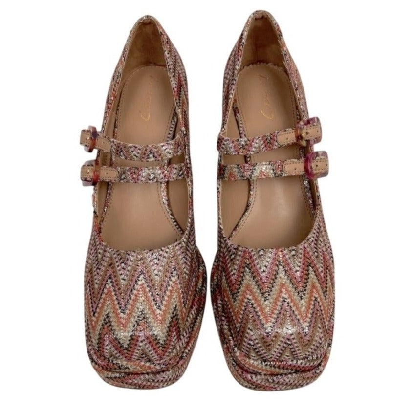 CIRCUS BY SAM EDELMAN / Pepper Womens Amber Multicolor / Zigzag Platform