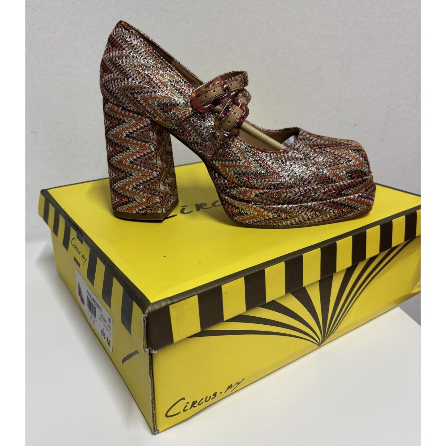CIRCUS BY SAM EDELMAN / Pepper Womens Amber Multicolor / Zigzag Platform