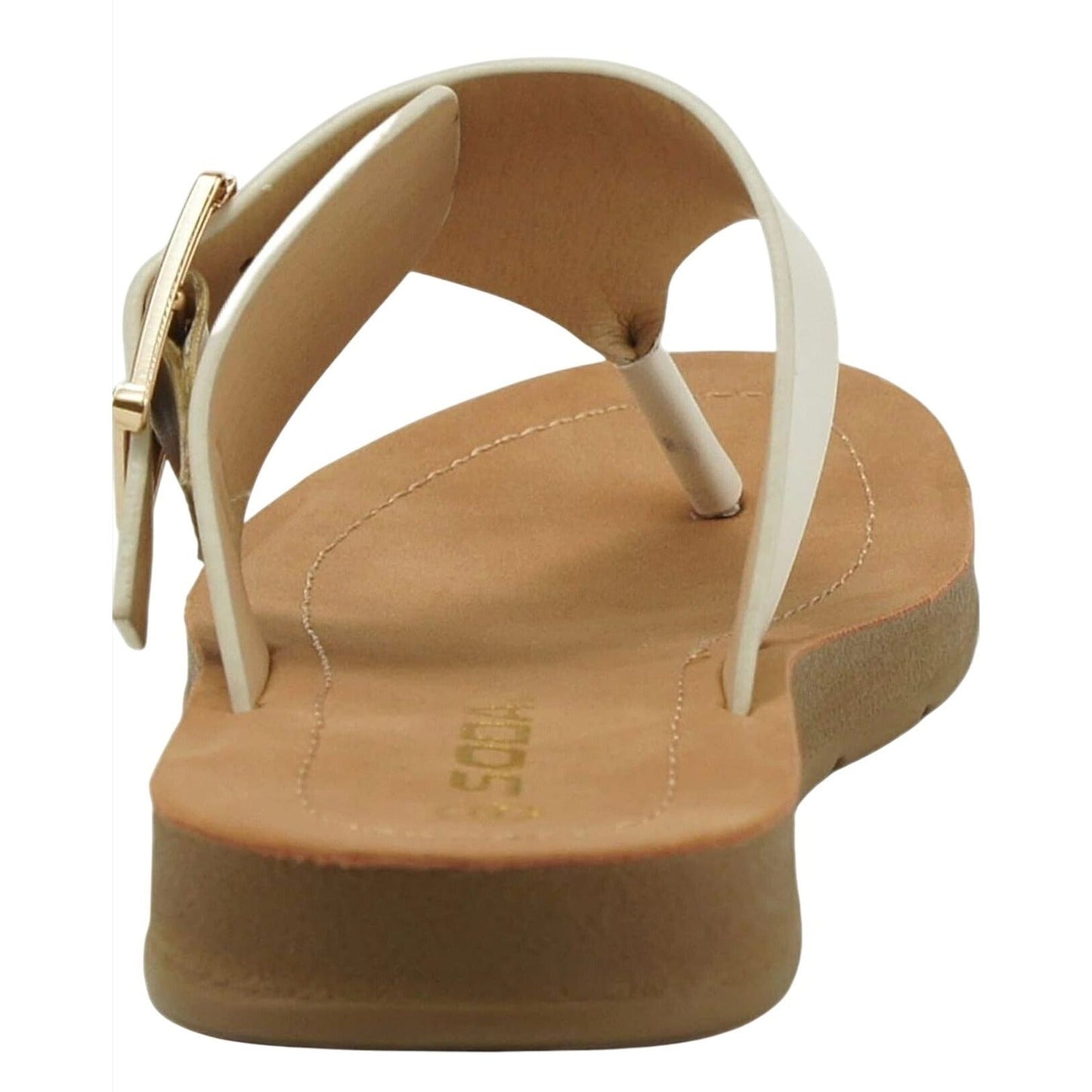 SODA / Suri-S / Leather / Slide / Sandals / With Buckle Detail & Comfort / Bone SHOES BY FLOR