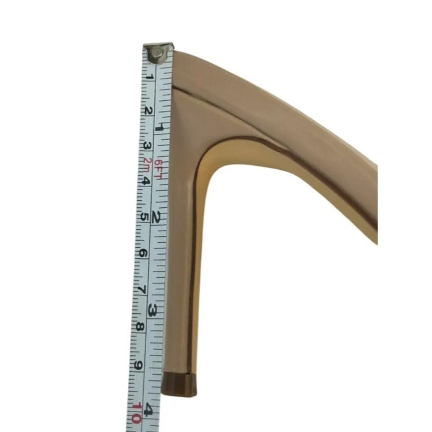 LILIANA / Zaha-4 / Beige / High Heel / Mules / With Rhinestone Bow Detail SHOES BY FLOR