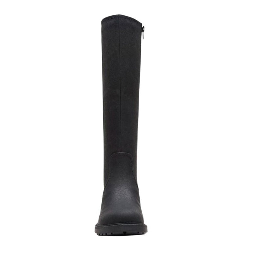 CLARKS / Opal Glow / Black / Leather / Zipper / Knee High / Size 9.5M