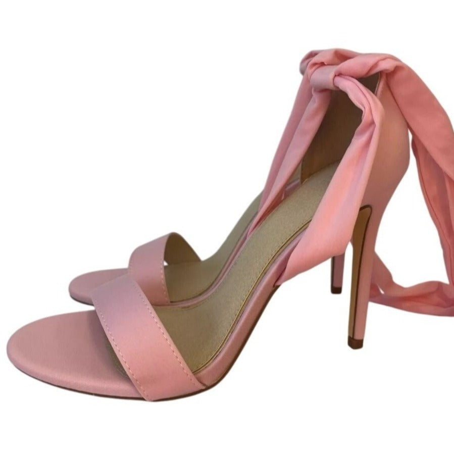 LILIANA / Nikia-214 / Pink / Stiletto / Heels / With Wrap-Around / Straps / For Women SHOES BY FLOR