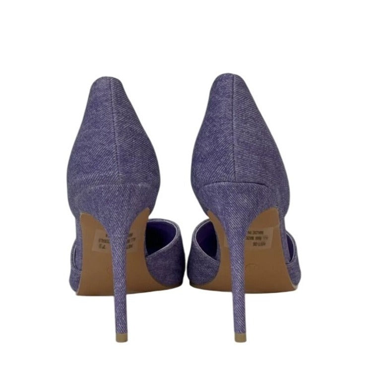 KAYLEEN / Net-26 / Purple / Rhinestone / Pointed-Toe High Heels / Elegant Formal SHOES BY FLOR