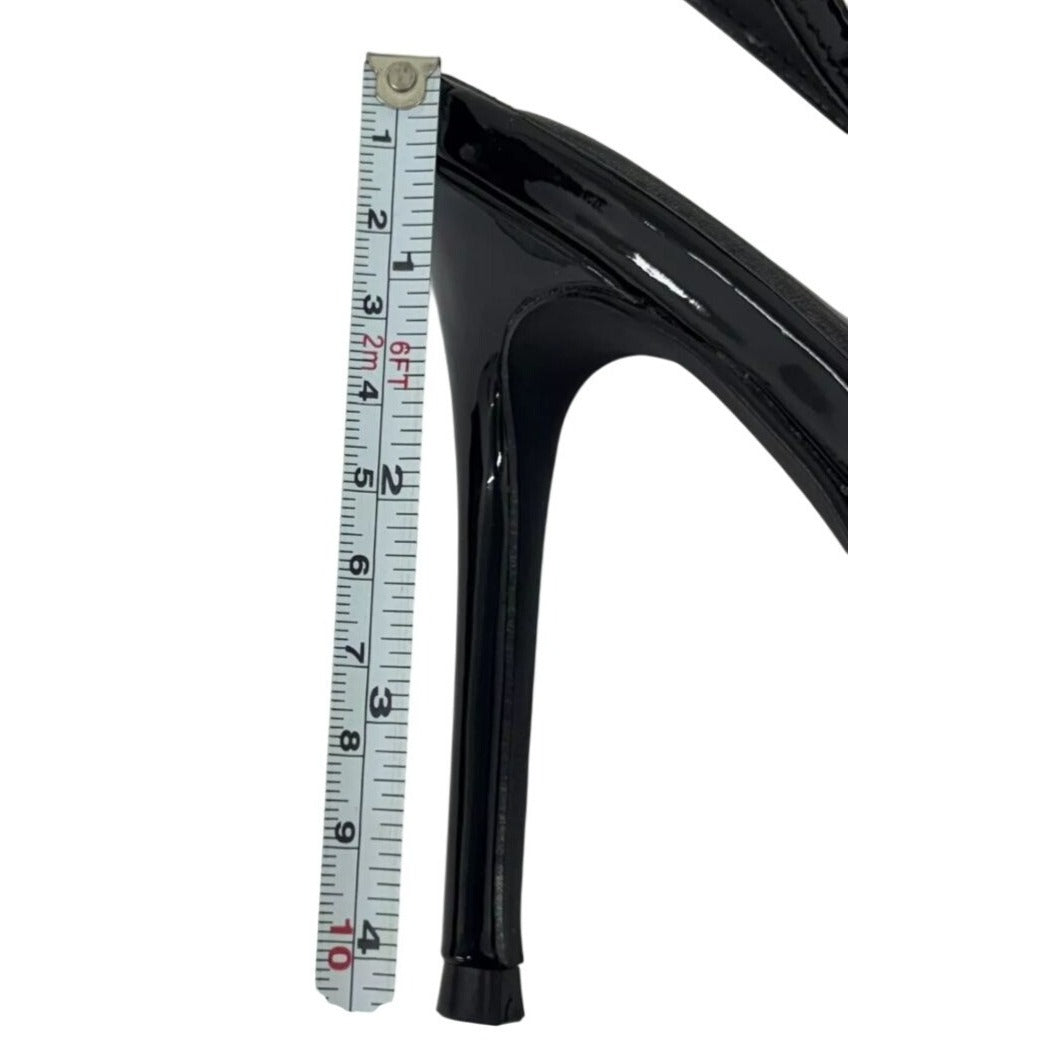 LILIANA / Lana -1 / Black / Patent / Slingback / Heels / With Bow Detail & Pointed Toe SHOES BY FLOR