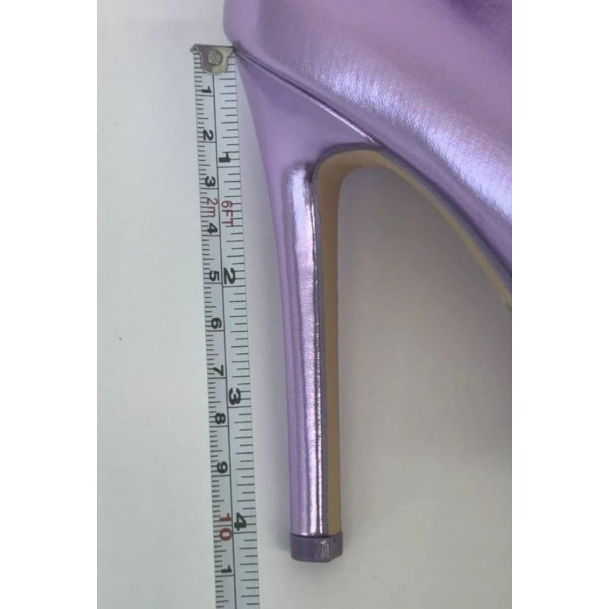 OLIVIA FERGUSON / Kiara / Metallic Lavender / Stiletto High Heels / Pointed Toe Shoes / Size 10 SHOES BY FLOR