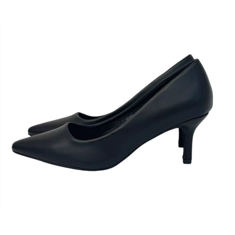 CHASE+CHLOE / Julian-1 / Black / Faux Leather / Pointed / Toe / Pumps With 2.5" Heels