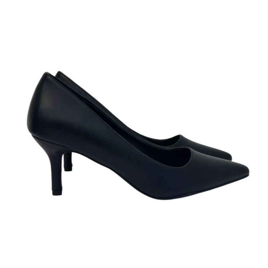 CHASE+CHLOE / Julian-1 / Black / Faux Leather / Pointed / Toe / Pumps With 2.5" Heels