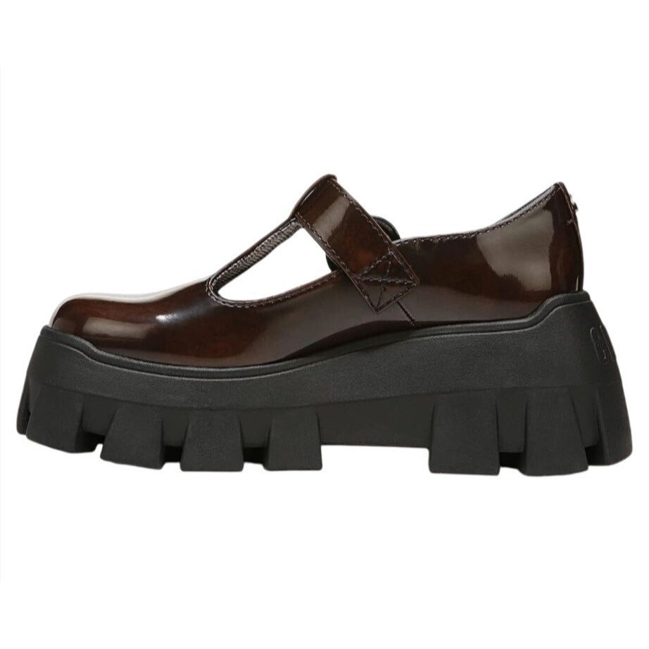 CIRCUS NY BY SAM EDELMA / Amy / Womens Lug Sole Shoes Chestnut Patent Leather Size 6.5 SHOES BY FLOR