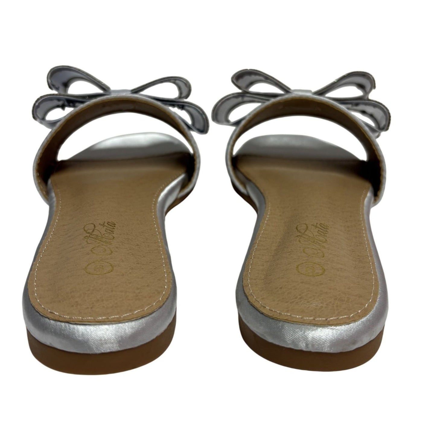 MATA SHOES / Welcome / Silver / Embellished Slide / Sandals / Size 9 SHOES BY FLOR