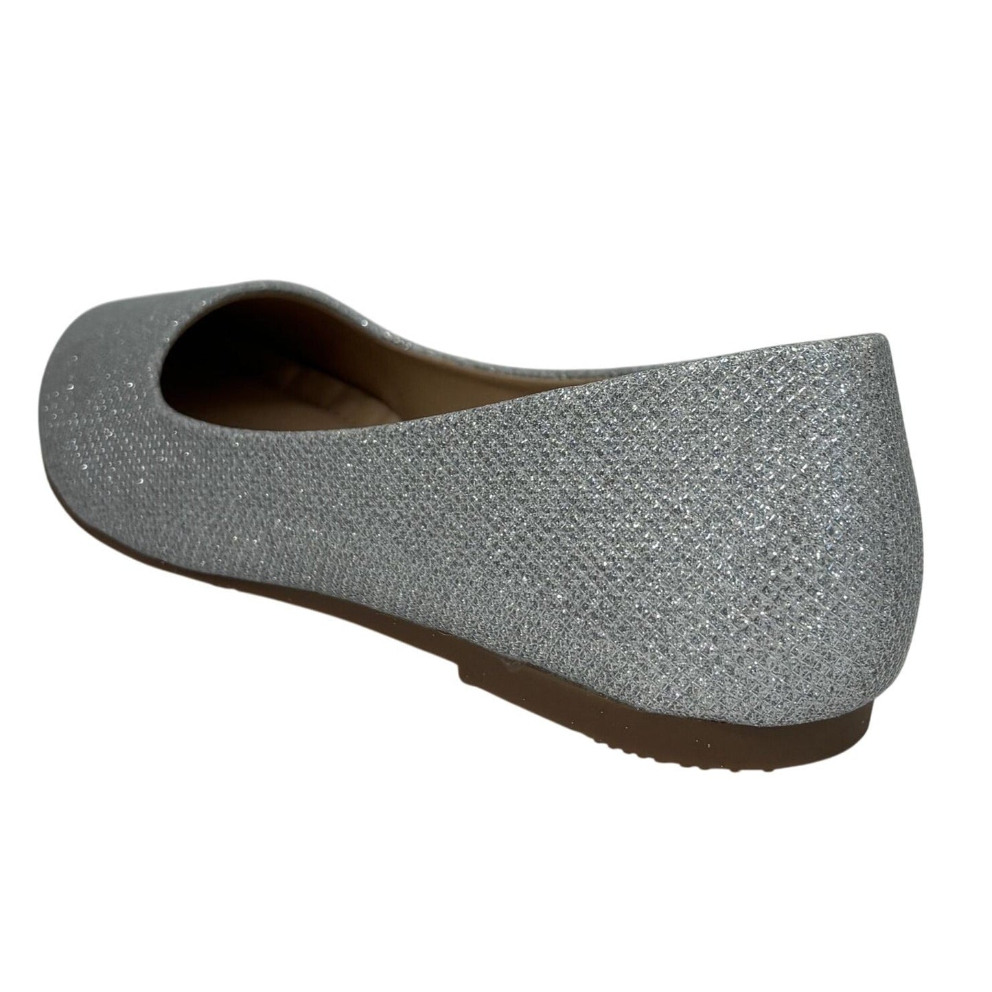 LUCITA / Friendly / Silver / Glittery / Flats / With Pointed Toe Elegant Design SHOES BY FLOR