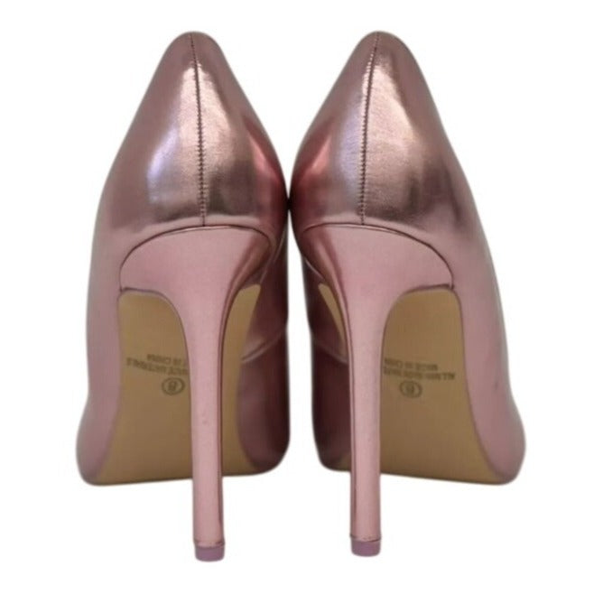 OLIVIA FERGUSON / Kiara / Pink Metallic / Stiletto Heels / Pointed / Toe Pumps SHOES BY FLOR