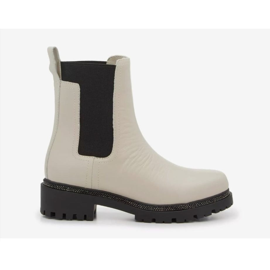 DKNY / Rick / Vanilla Bone & Black / Ankle Boots / Memory foam / Size US Size 11