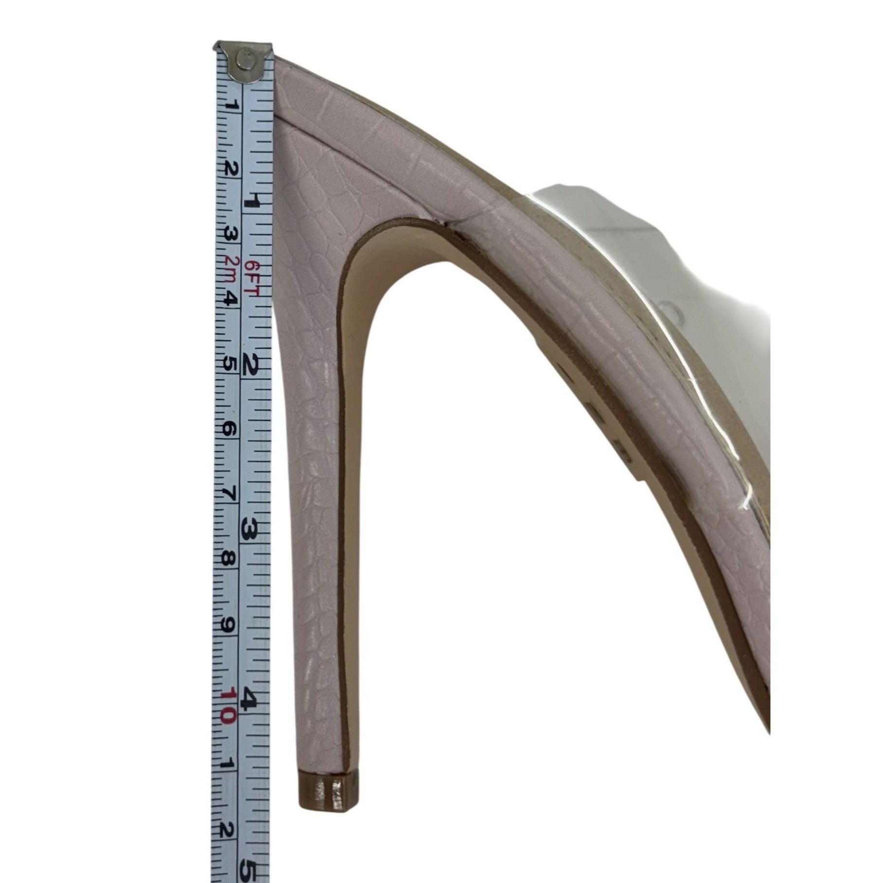 KAYLEEN / Berkley-16 / Pink / High Heeled Sandals With Clear / Strap Detail SHOES BY FLOR