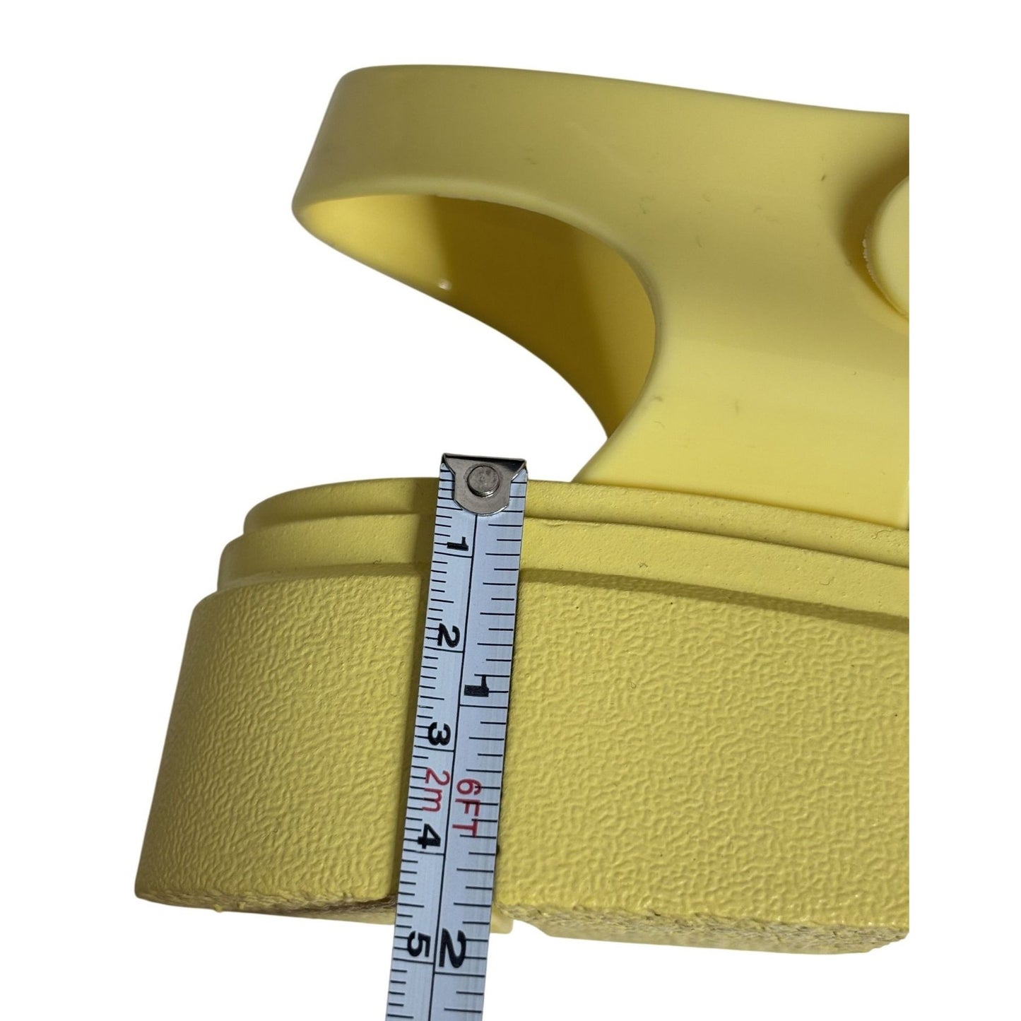 LILIANA / Inka-1/ Yellow / Chunky Platform / Jelly Sandals / With Buckle / Size 6
